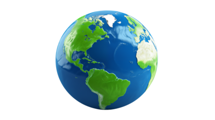 Stunning realistic Earth globe showcasing continents and oceans in vibrant detail for global concepts
