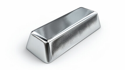 "Gleaming Purity: A Polished Silver Bar, Reflecting Light with a Subtle Sheen, Represents Wealth, Investment, and the Unyielding Value of Precious Metals in a Pristine Form."