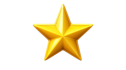 Obraz premium Shiny golden star award symbol representing achievement success and excellence