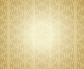 金色和柄の和紙テクスチャ背景素材