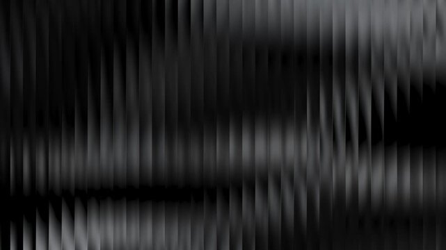 Sleek and sophisticated dark abstract background with a subtle shimmer on black and grey vertical lines. A luxurious and elegant seamless loop animation for premium branding or titles in 4K.

