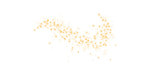 Yellow Magical Glowing Particles, Burst with Confetti and Firework Spark Elements for Celebration Design