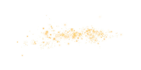 Yellow Magical Glowing Particles, Burst with Confetti and Firework Spark Elements for Celebration Design