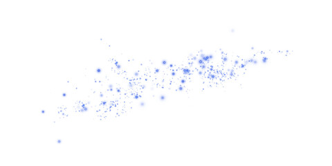 Naklejka premium Blue Magical Glowing Particles, Burst with Confetti and Firework Spark Elements for Celebration Design