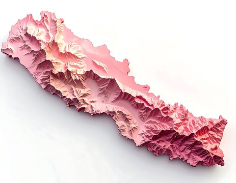 3D topographic map of Nepal (1)