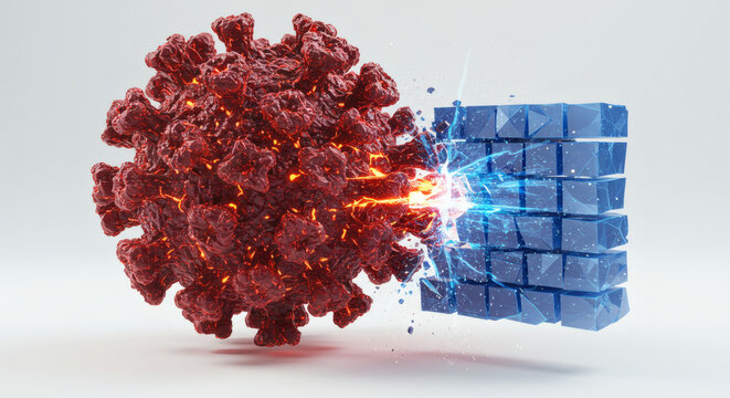 COVID-19 Virus Impacting Wall Structure Microscopic Health Analysis - Powered by Adobe