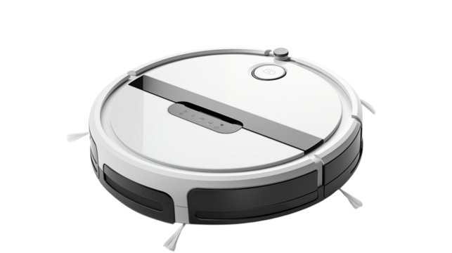 Modern robotic vacuum cleaner effortlessly cleans your home for ultimate convenience and smart living.