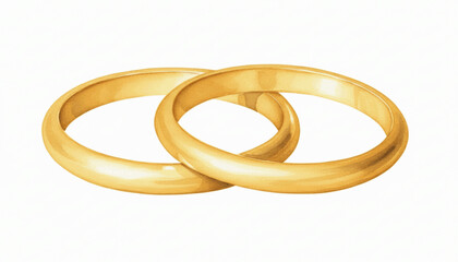 Gilded Circle gold bracelet isolated watercolor vector illustration svg