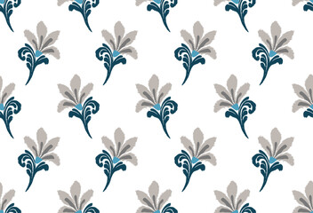 This elegant design showcases a unique ikat style that blends traditional charm with modern aesthetics. The ikat pattern features a seamless flow, making it perfect as seamless ikat for fabric and sur