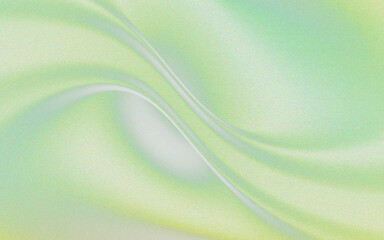 Abstract flowing green fabric texture with subtle highlights and shadows creating depth and movement