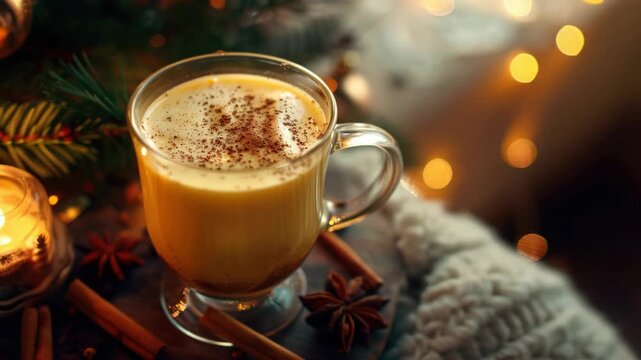 A deliciously festive holiday drink with cinnamon and peppermint flavors.