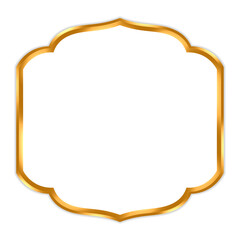 Luxury Moroccan golden border frame – Handcrafted accent designed to elevate posters, packaging, and professional design works.