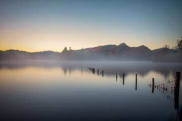 Fototapeta premium Mist on the Lake