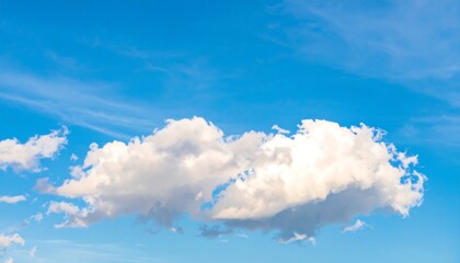 Fluffy clouds against a vibrant blue sky (1)