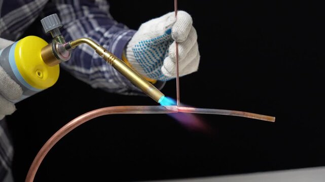 soldering copper pipes with MAP gas