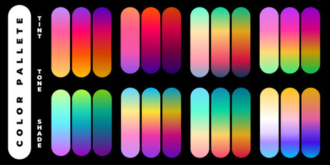 Colorful Gradient Palettes A Collection of Vibrant Color Combinations for Design and Art