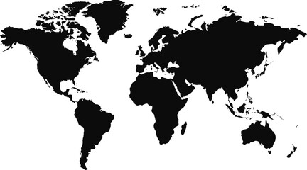 World  Map icon flat design