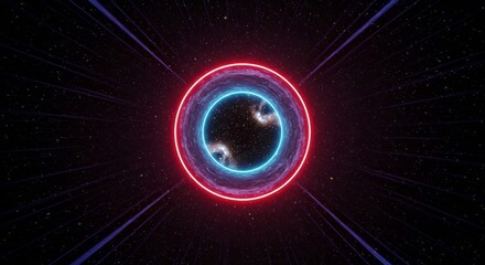 Obraz premium Cosmic Tunnel Portal