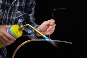 soldering copper pipes with MAP gas