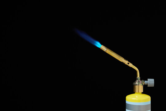 burning burner with mapp gas