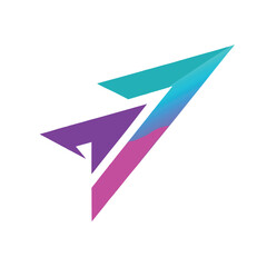 Vibrant abstract geometric logo design