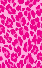 Abstract leopard skin style pattern with pink spots on a light background. Bright and stylish print, perfect for trendy textiles, wallpapers, packaging, and modern design projects.