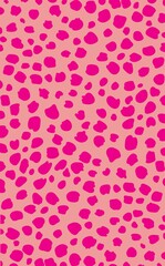 Minimalist leopard pattern with pink spots on a light background, modern and stylish, perfect for fashion, accessories, and graphic design.