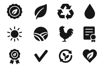 Symbol vector label water symbols green drop icon logo product farm eco