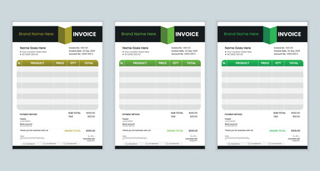 Creative Invoice Design for your business | Printable invoice design template