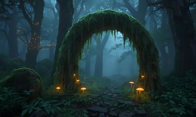 Dreamlike Forest Gateway