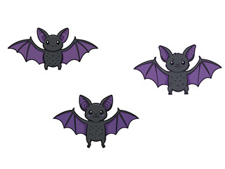 Bat Cartoon Vector Halloween Mascot