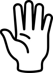 Obraz premium Fingers (Index, Middle, Ring, Little finger)