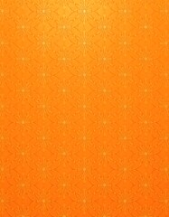 Orange background with repeating floral design