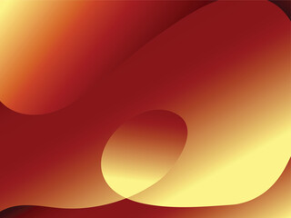 Abstract flowing gradient background with smooth curves and soft light, in warm red and yellow tones, creating a dynamic and elegant visual