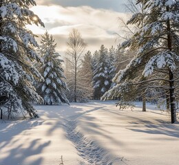 snow covered road