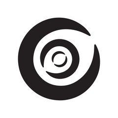 Dynamic Abstract Circular Pattern in Black and White