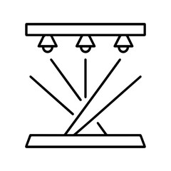 Line icon laser show vector on a white background
Vector icon on a white background