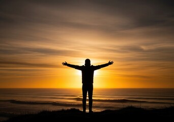 Embracing the Radiance of Golden Sunset