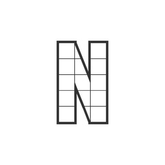Modern Letter N Logo Design | Stylish Alphabet N Vector Branding

