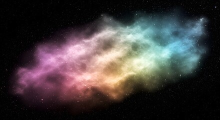 Vibrant Nebula with Stars in Deep Space - Cosmic Background