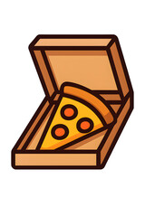 Pizza slice in a box