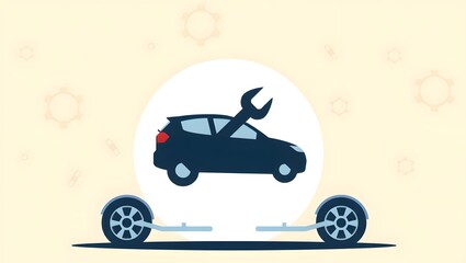Fototapeta premium vector illustration of a car
