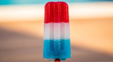 Patriotic Popsicle on a Summer Day.