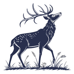 deer silhouette vector