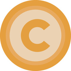 vector illustration of copyright symbol