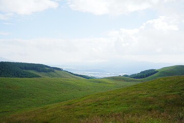 Fototapeta premium Kirigamine Highlands in Nagano, Japan - 日本 長野 霧ヶ峰 高原
