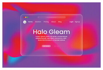 Gleaming Halo Modern Website Design with Vibrant Colors Seamless UI and Cutting Edge UX Explore the Future of Digital