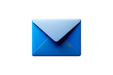 Blue mail envelope icon png flat email communication symbol modern digital message symbol isolated on transparent background