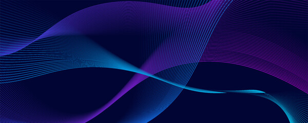 Abstract background design with diagonal blue and pink or purple line pattern. Vector horizontal format for digital luxury business banner, contemporary cover, luxury premium.