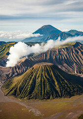 Bromo Volcano and Semeru Mountain